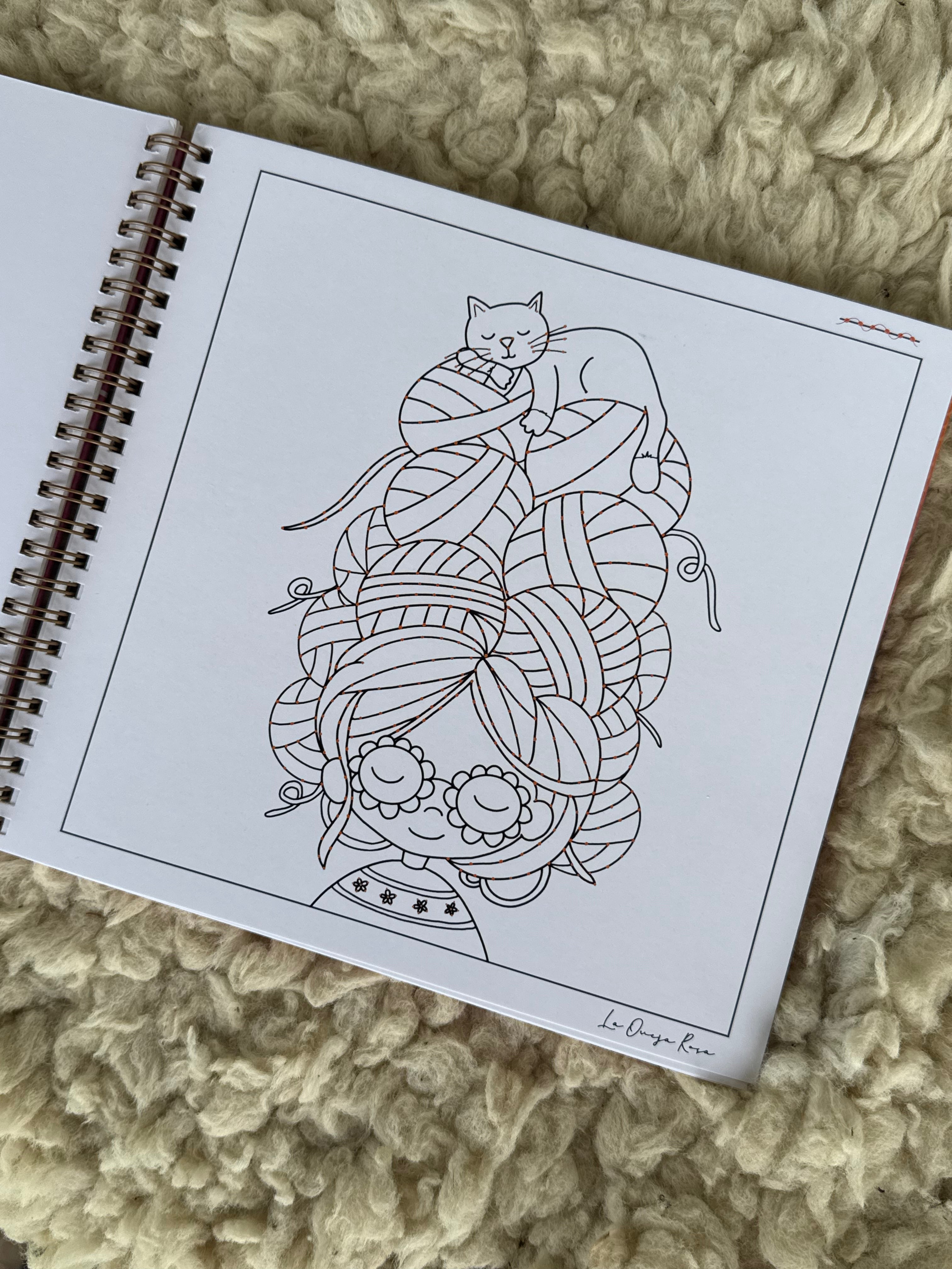 TRAMA - Libro para colorear y bordar