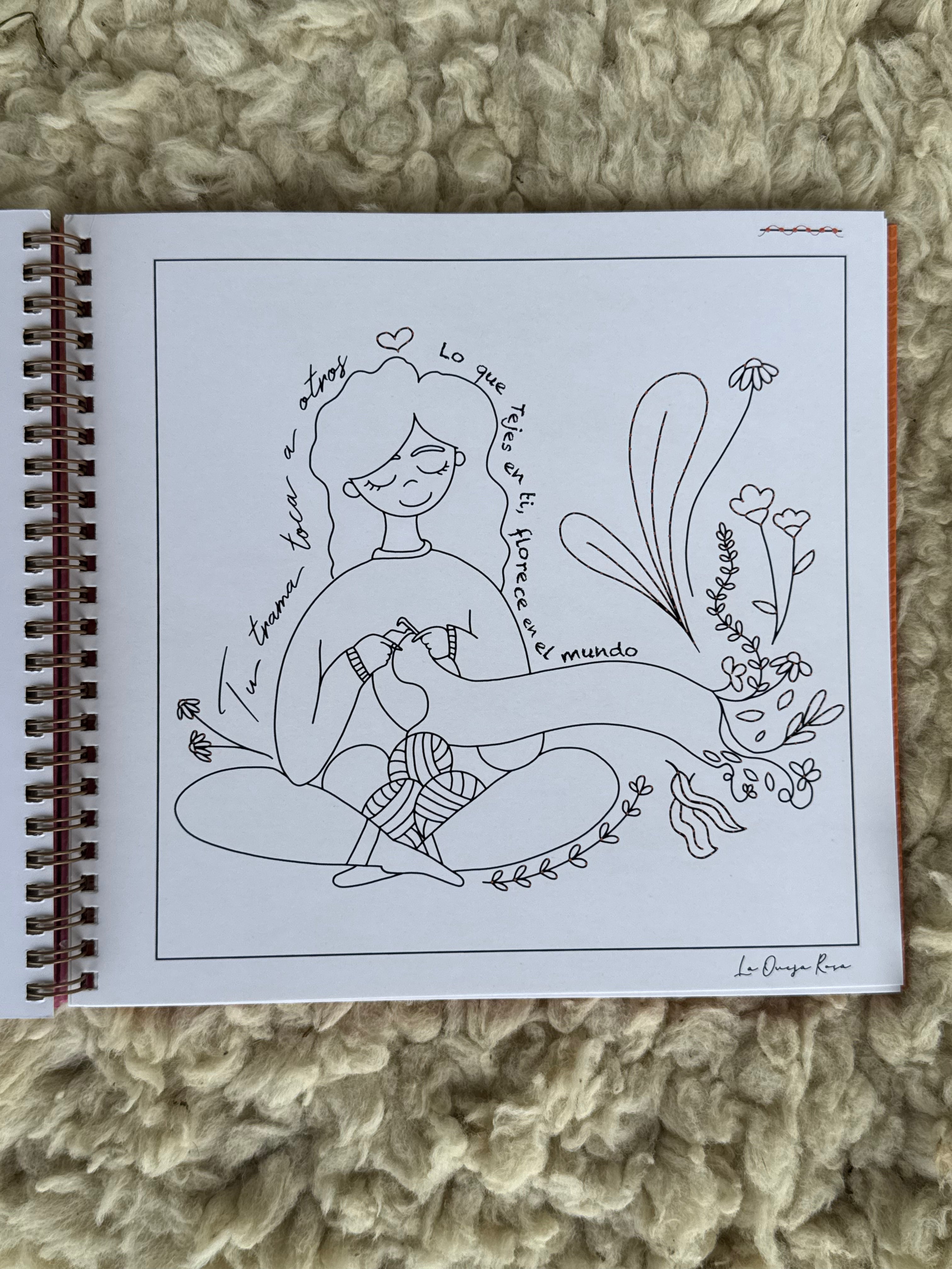 TRAMA - Libro para colorear y bordar